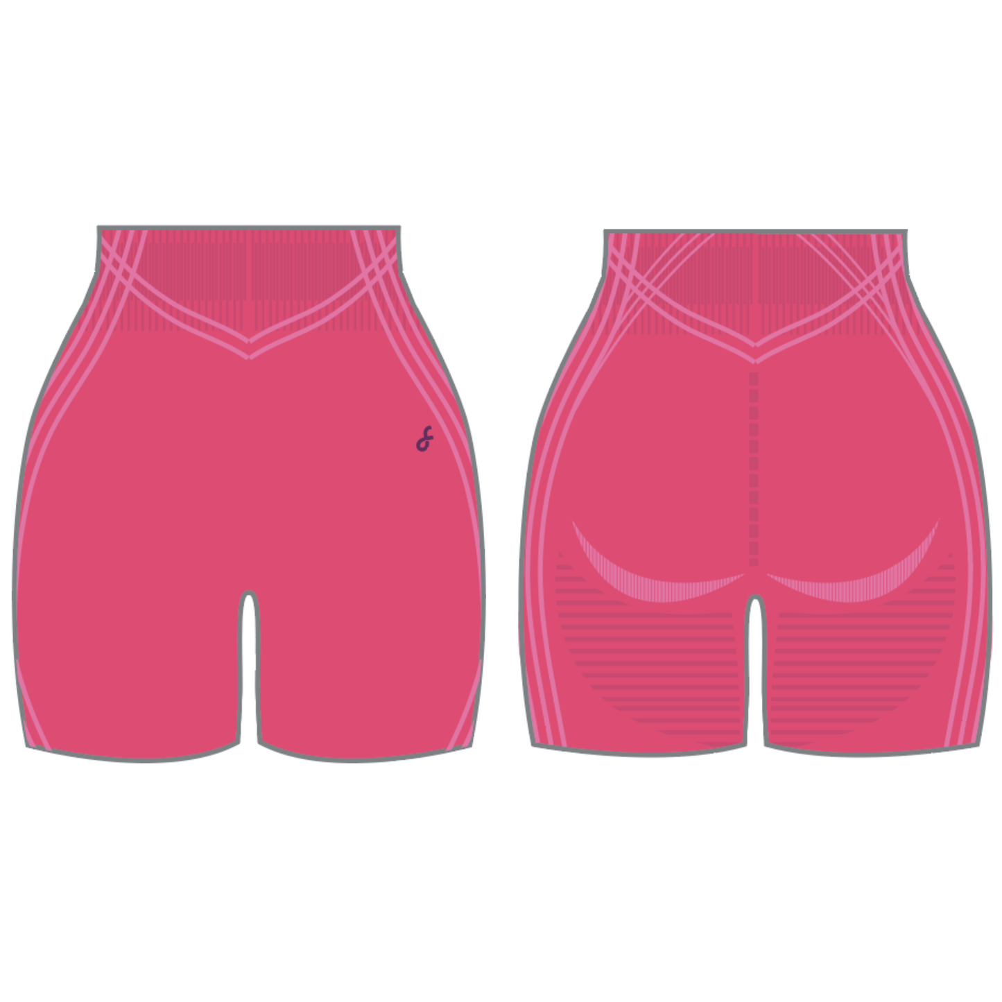 Short cycliste sans coutures FirmFiit 8"