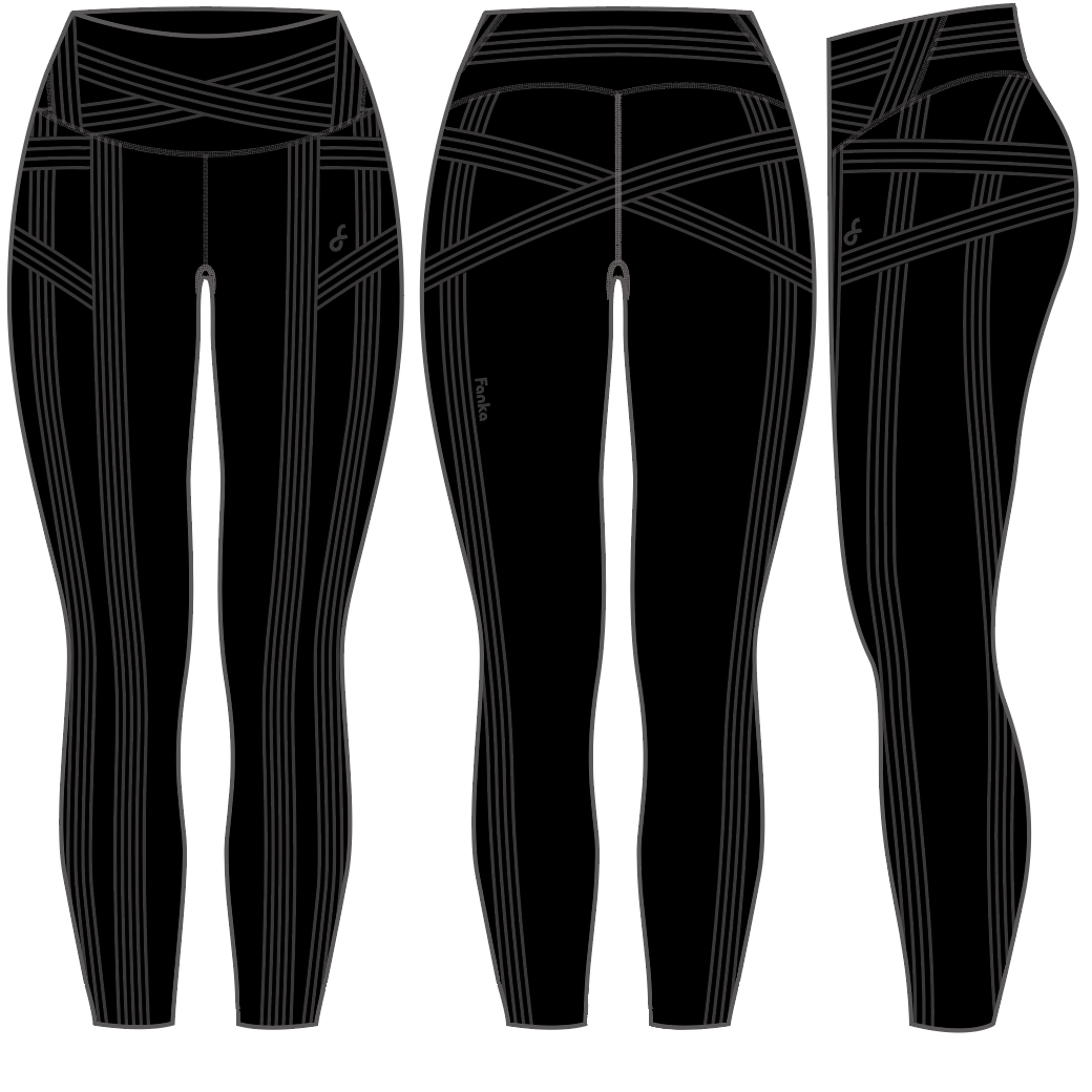 PowerBand Resistance 7/8 Leggings (Reversible Wear)