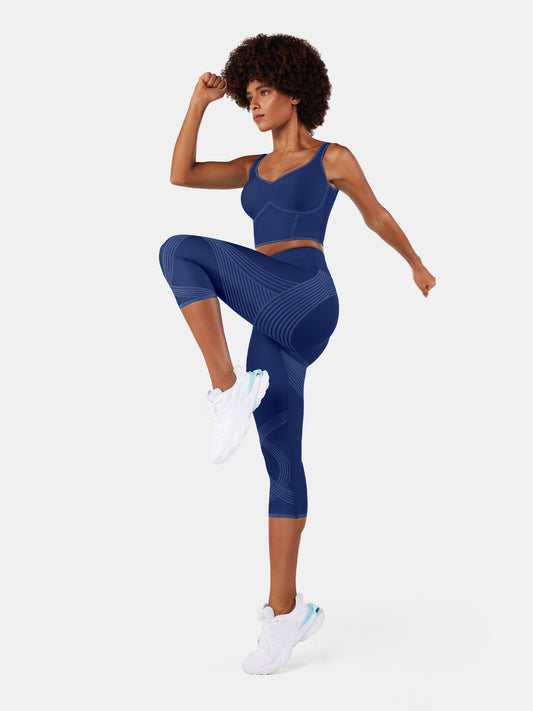 Body Sculpt Capri Leggings (Reversible Wear)