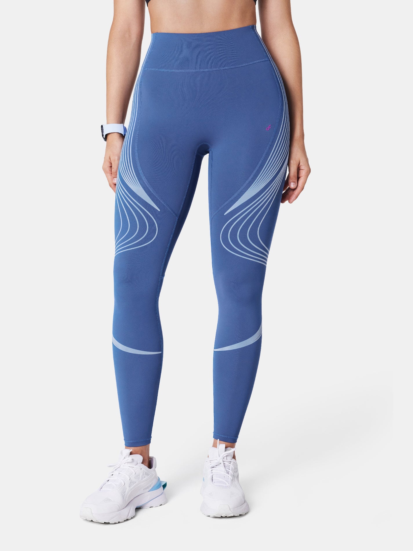 Body Sculpt High Intensity Leggings Blueberry/Coral Blue