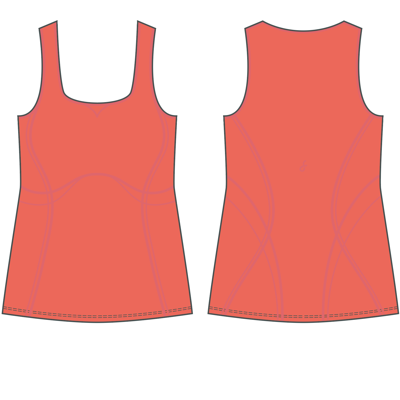 Body Sculpt Long Bra Tank, A-D Cups