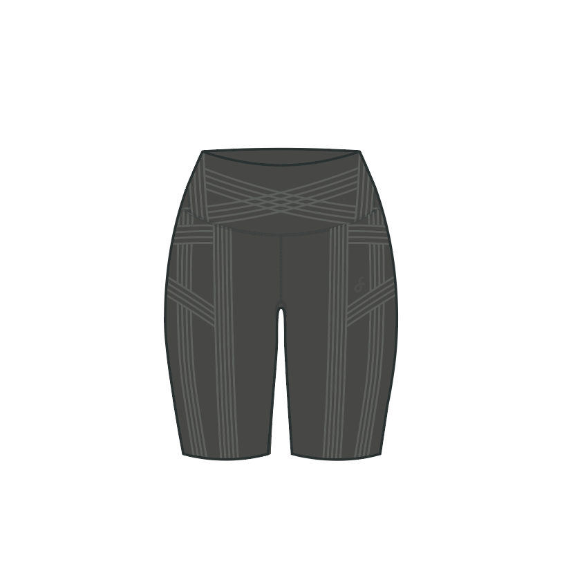 PowerBand Resistance 9 Biker Shorts (Reversible Wear)