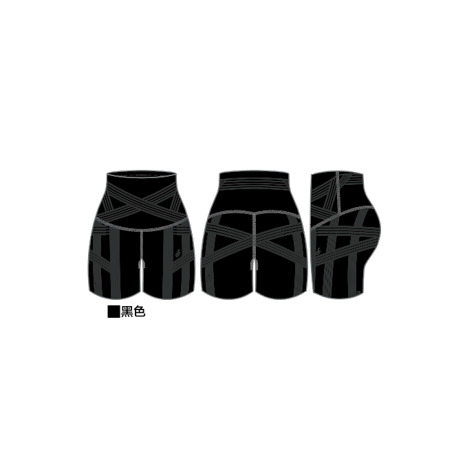 PowerBand Resistance Sporty Shaper Shorts (Reversible Wear)