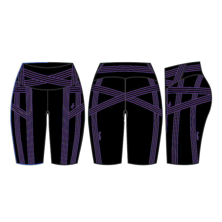 PowerBand Resistance 9 Biker Shorts (Reversible Wear)