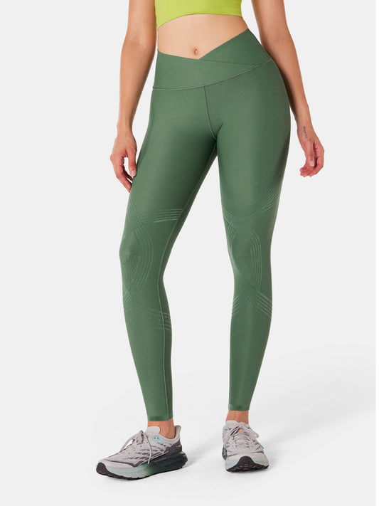 Body Sculpt Faux Leather Leggings (Reversible Wear)