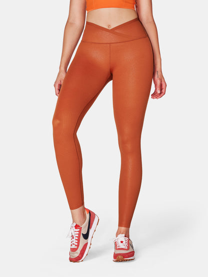 Body Sculpt Faux Leather Leggings (Reversible Wear)