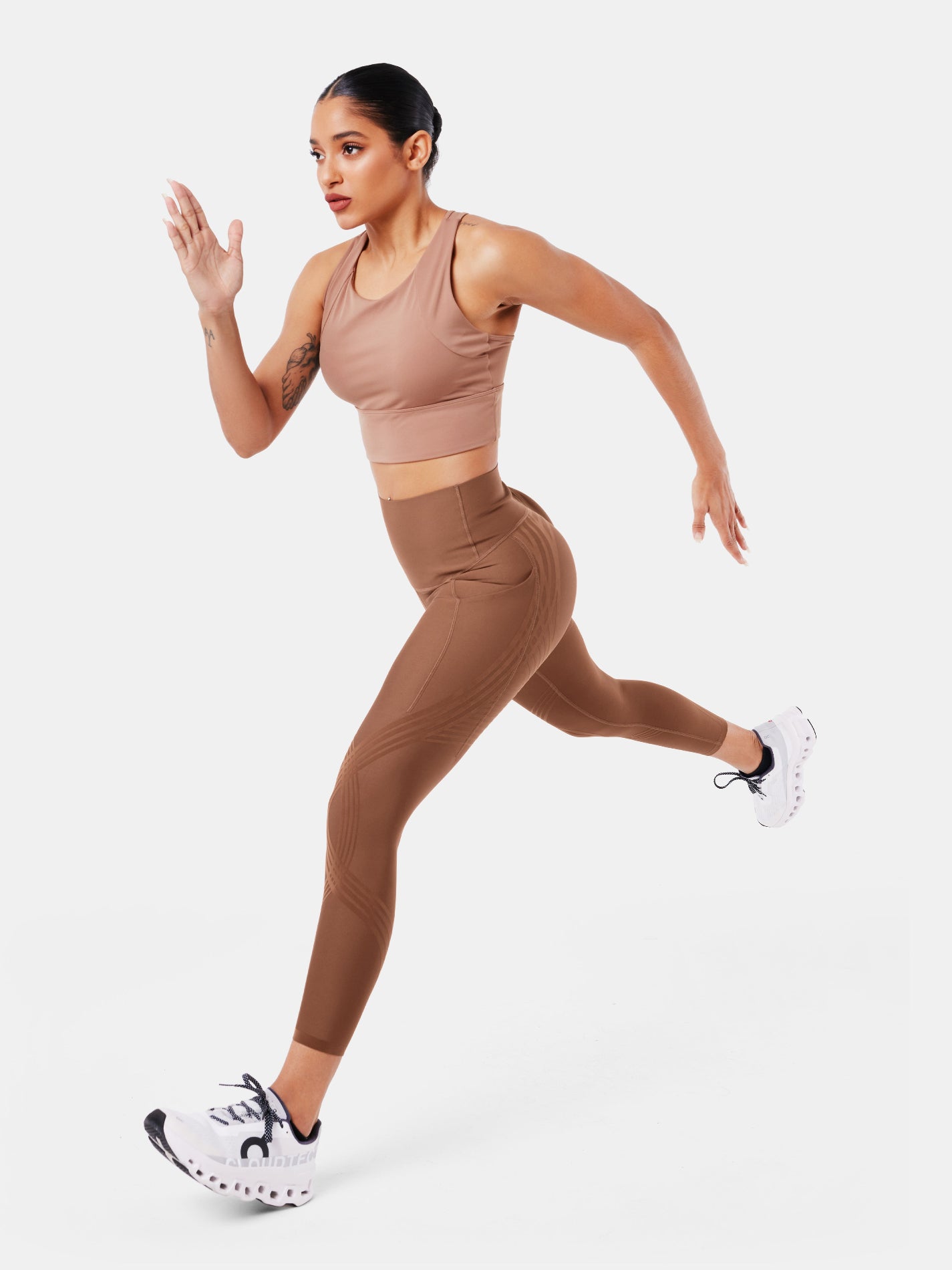 Body Sculpt Side Pocket 7/8 Leggings Clove