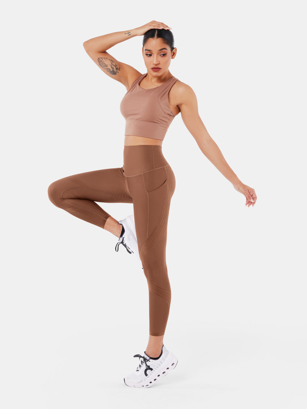 Body Sculpt Side Pocket 7/8 Leggings Clove