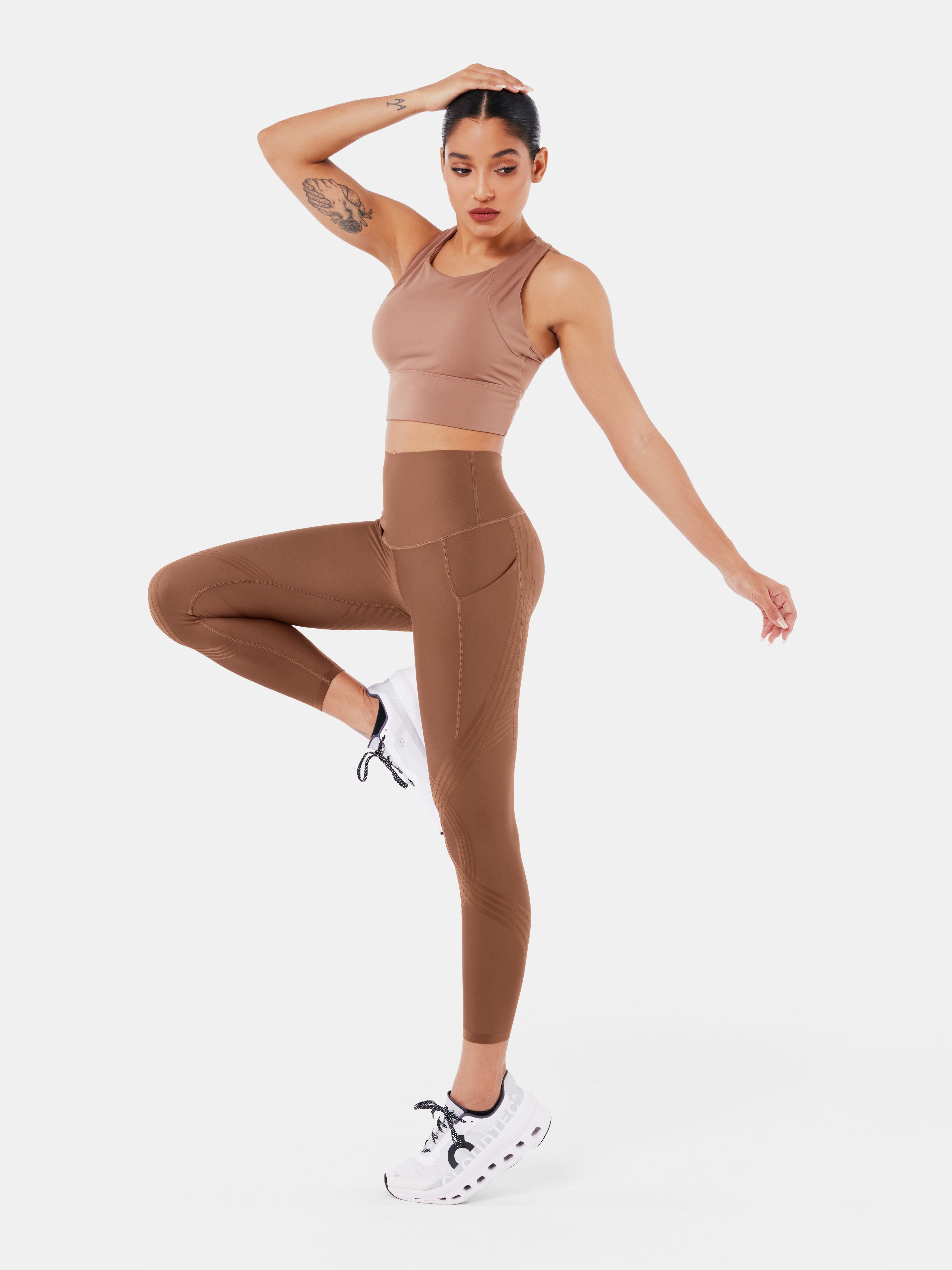 Body Sculpt Side Pocket 7/8 Leggings Clove