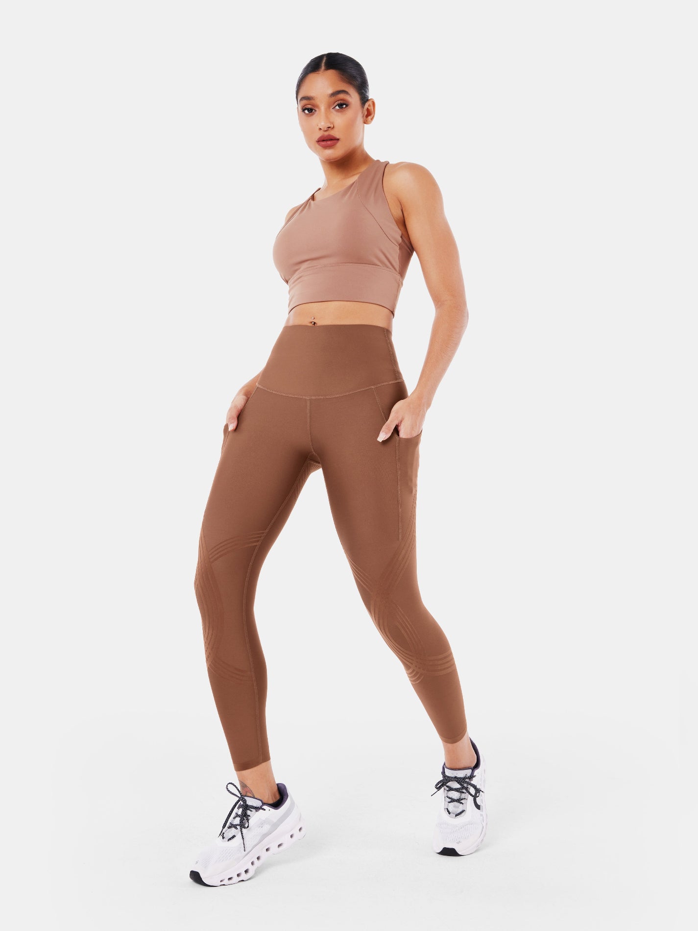 Body Sculpt Side Pocket 7/8 Leggings Clove