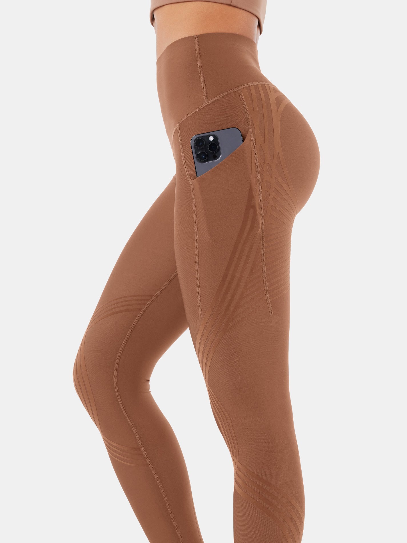 Body Sculpt Side Pocket 7/8 Leggings Clove