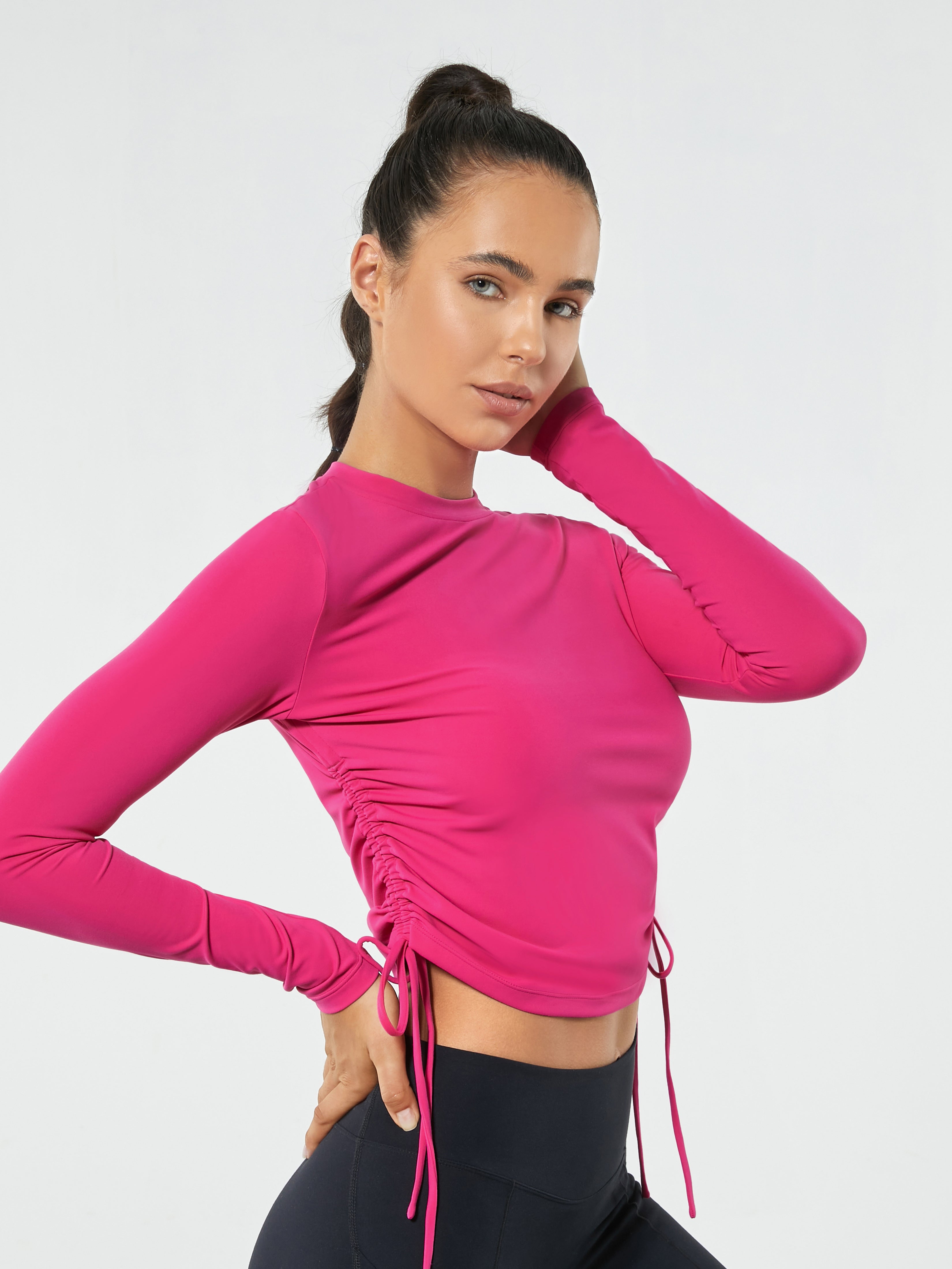 Thumbnail of Beyond Nude Drawstring Long Sleeve Top)