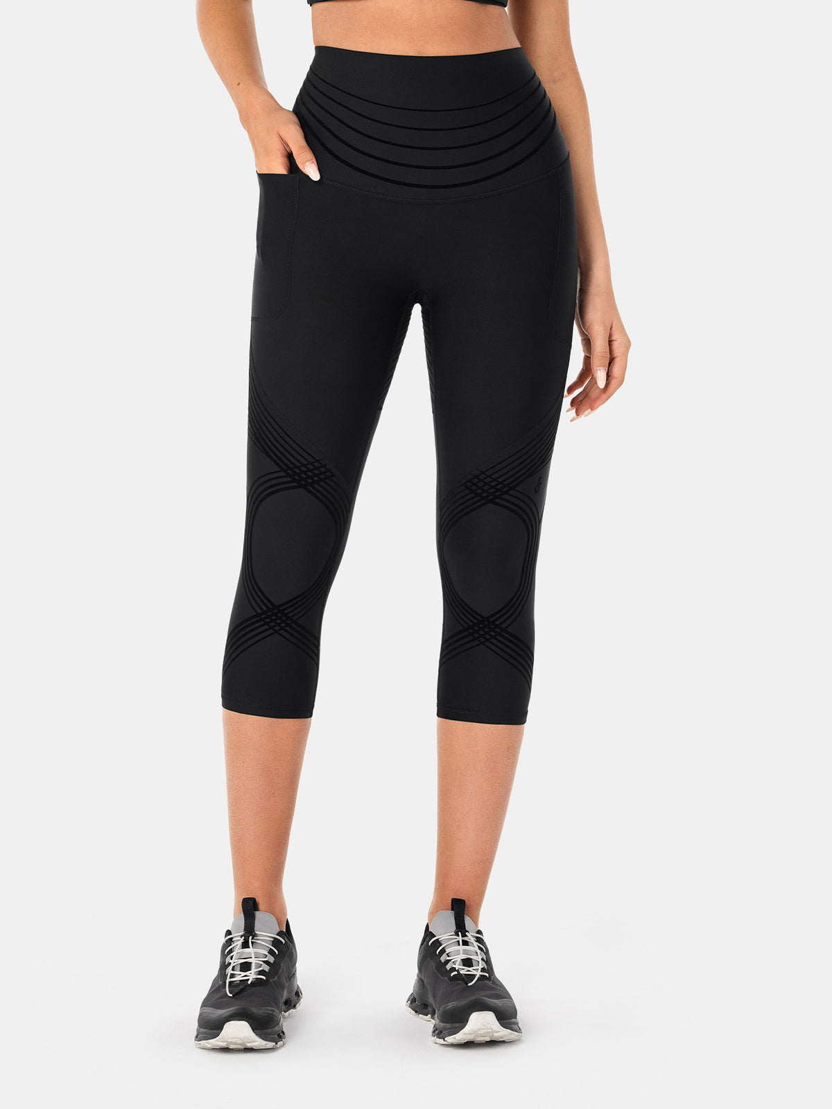 Body Sculpt Side Pocket Capri Leggings 2.0 (Reversible Wear)