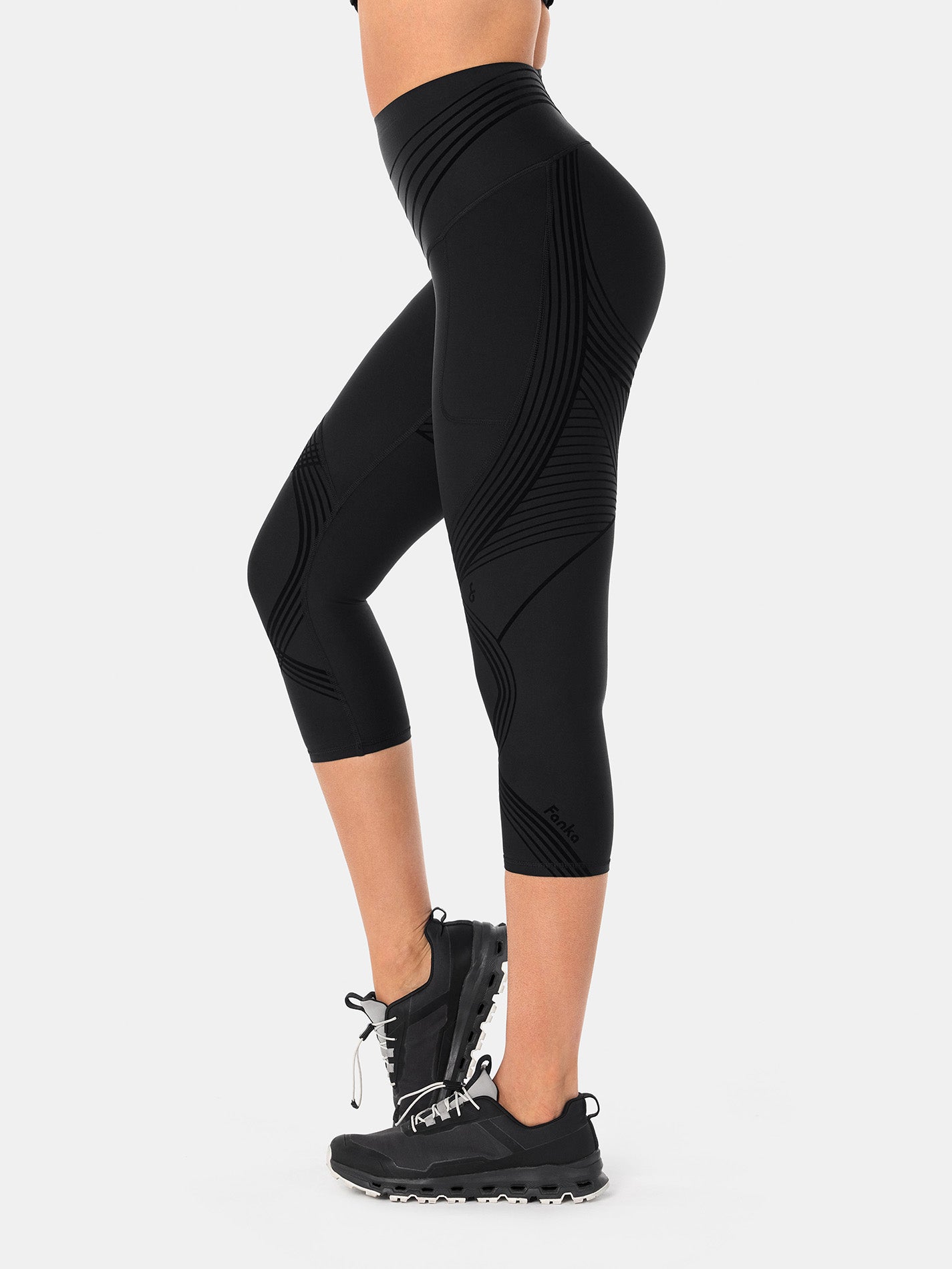 Body Sculpt Side Pocket Capri Leggings 2.0 (Reversible Wear)