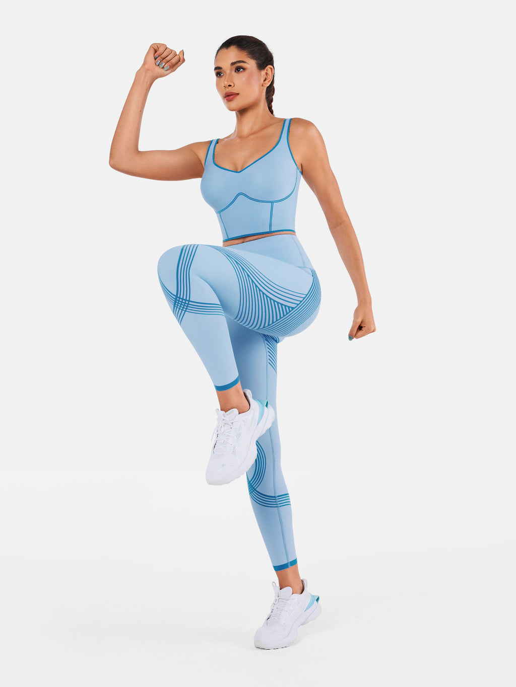 Body Sculpt Leggings Ice Blue/Barrier Reef