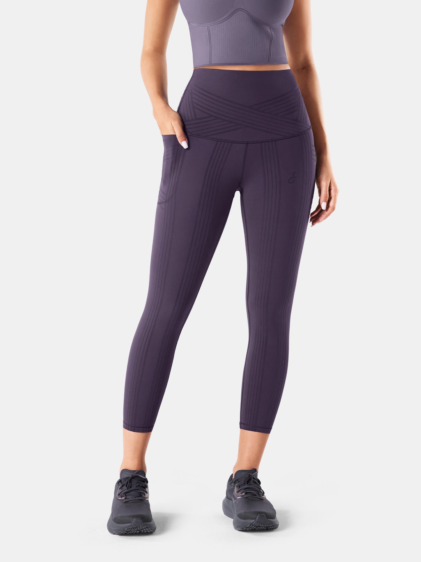 PowerBand Resistance 7/8 Leggings (Reversible Wear)