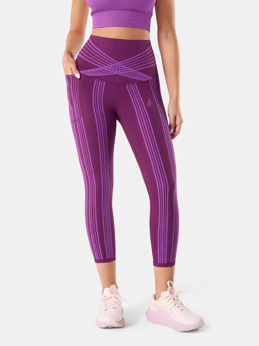 PowerBand Resistance High Intensity 7/8 Leggings (Reversible Wear)