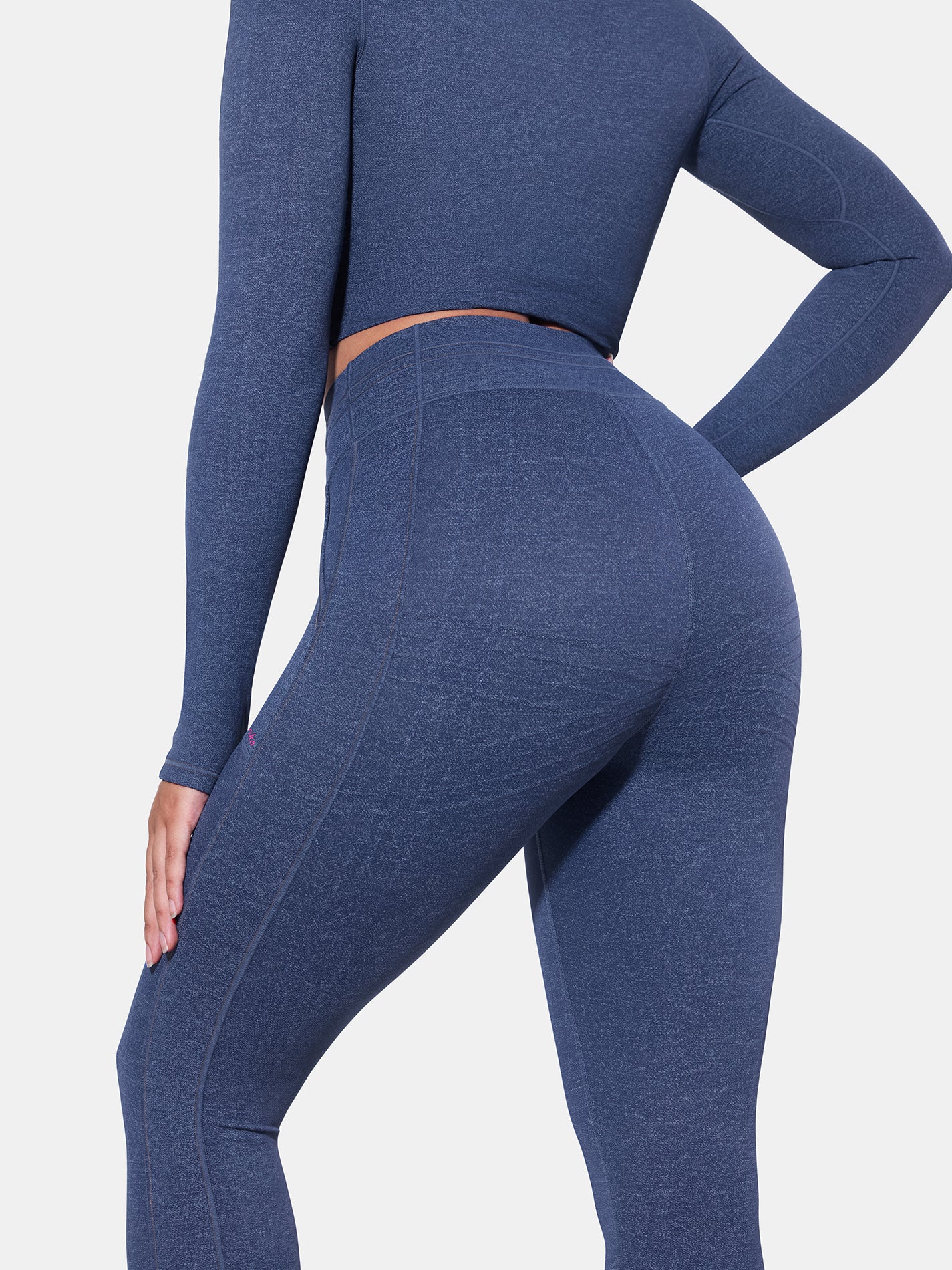 PowerBand Resistance Faux Denim Leggings