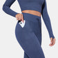 PowerBand Resistance Faux Denim Leggings