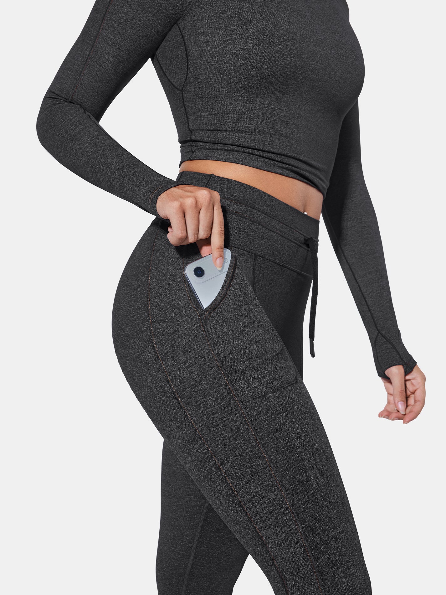 PowerBand Resistance Faux Denim Leggings