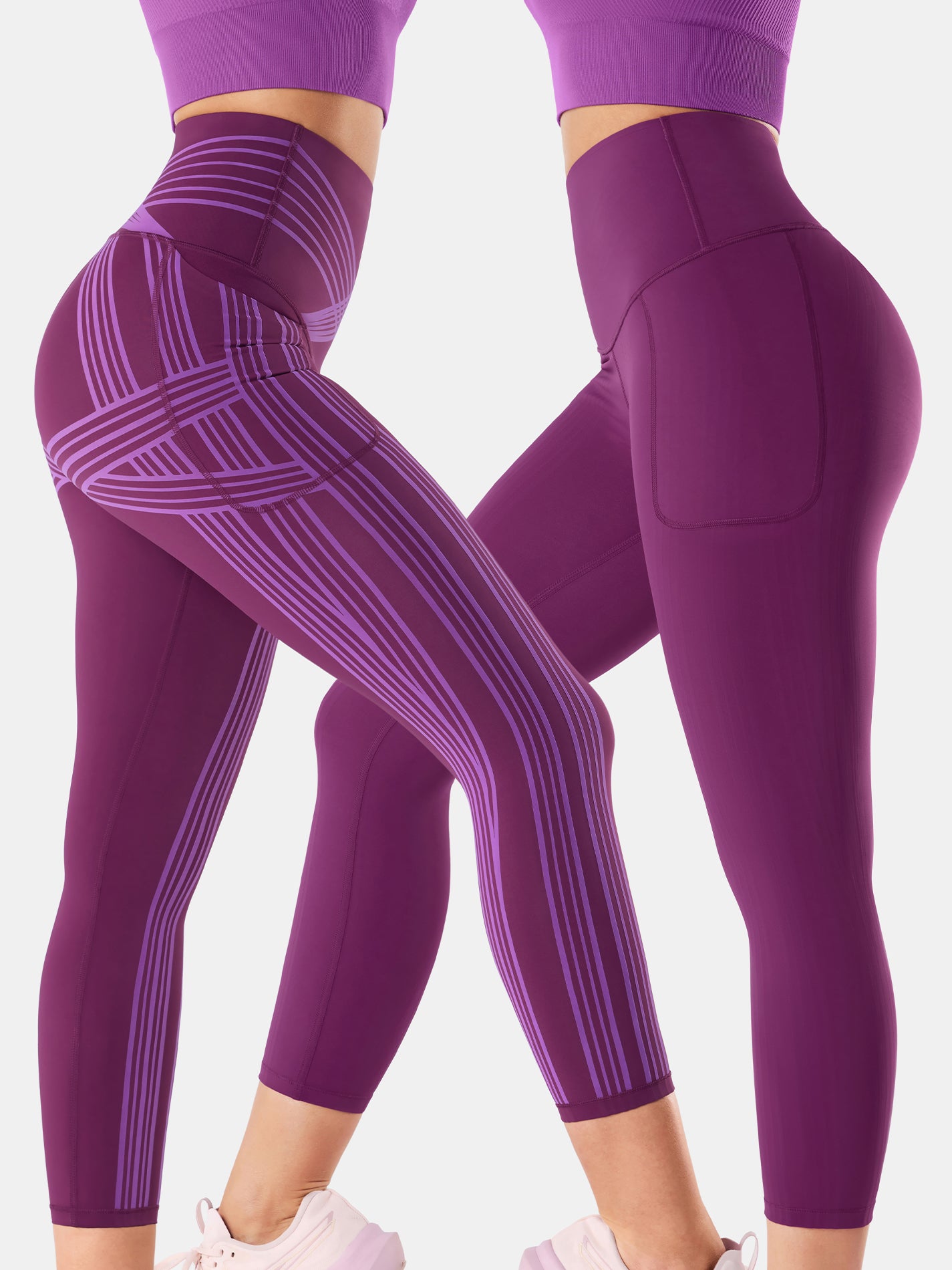 PowerBand Resistance High Intensity 7/8 Leggings (Reversible Wear)