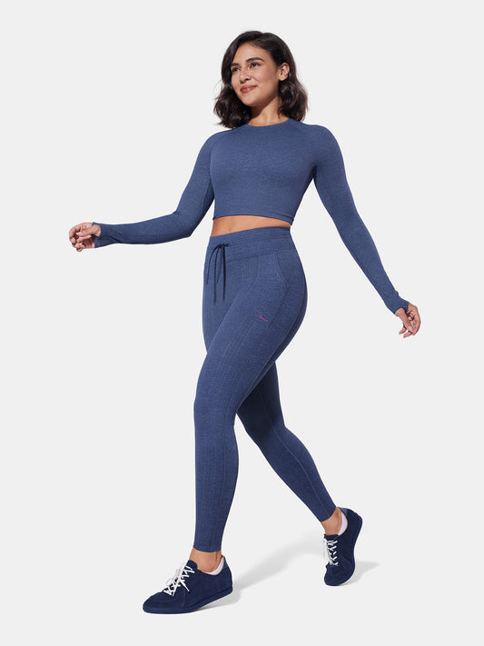 PowerBand Resistance Faux Denim Leggings