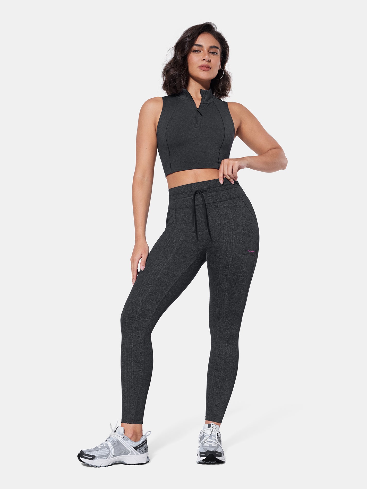 PowerBand Resistance Faux Denim Leggings