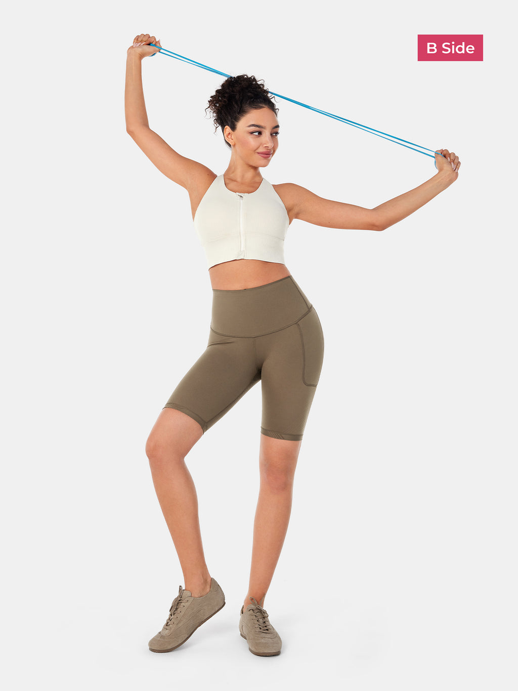 Body Sculpt Side Pocket 9" Biker Shorts (Reversible Wear)