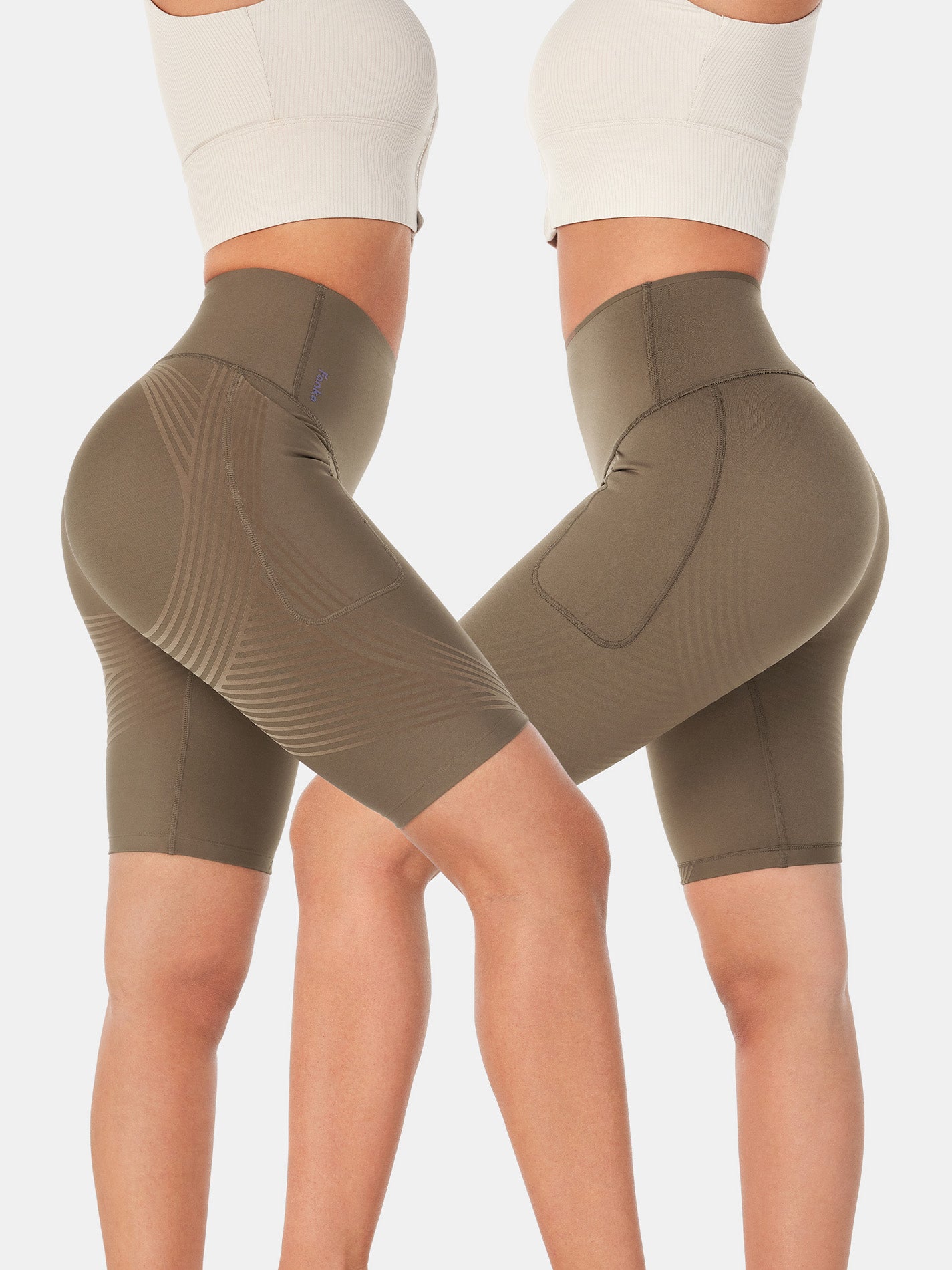 Body Sculpt Side Pocket 9" Biker Shorts (Reversible Wear)