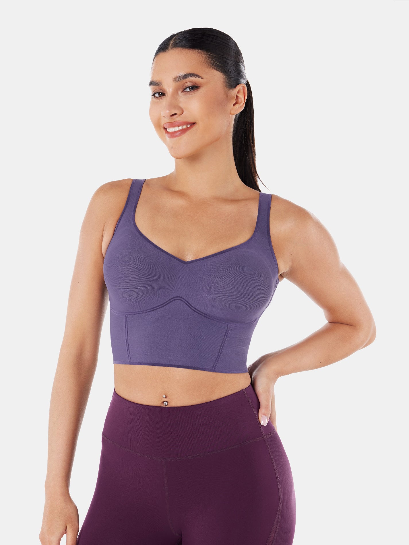 Body Sculpt Bra Tank Wineberry