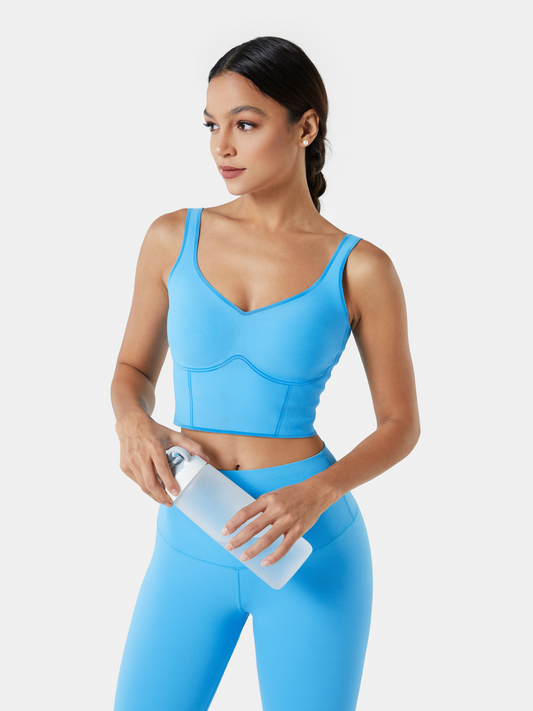 Body Sculpt Bra Tank Ice Blue/Barrier Reef