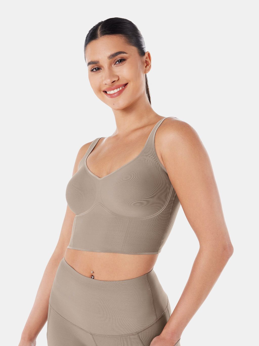 Body Sculpt Bra Tank Tan