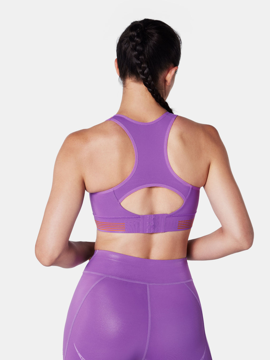 Body Sculpt Glossy Leather Sports Bra, A-D Cups