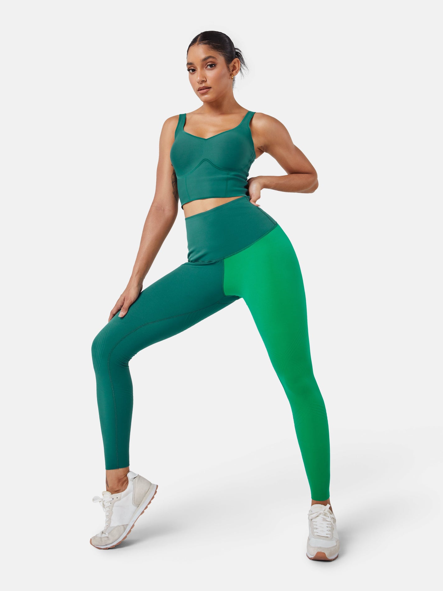 Body Sculpt Leggings Forest Green/Oasis Green