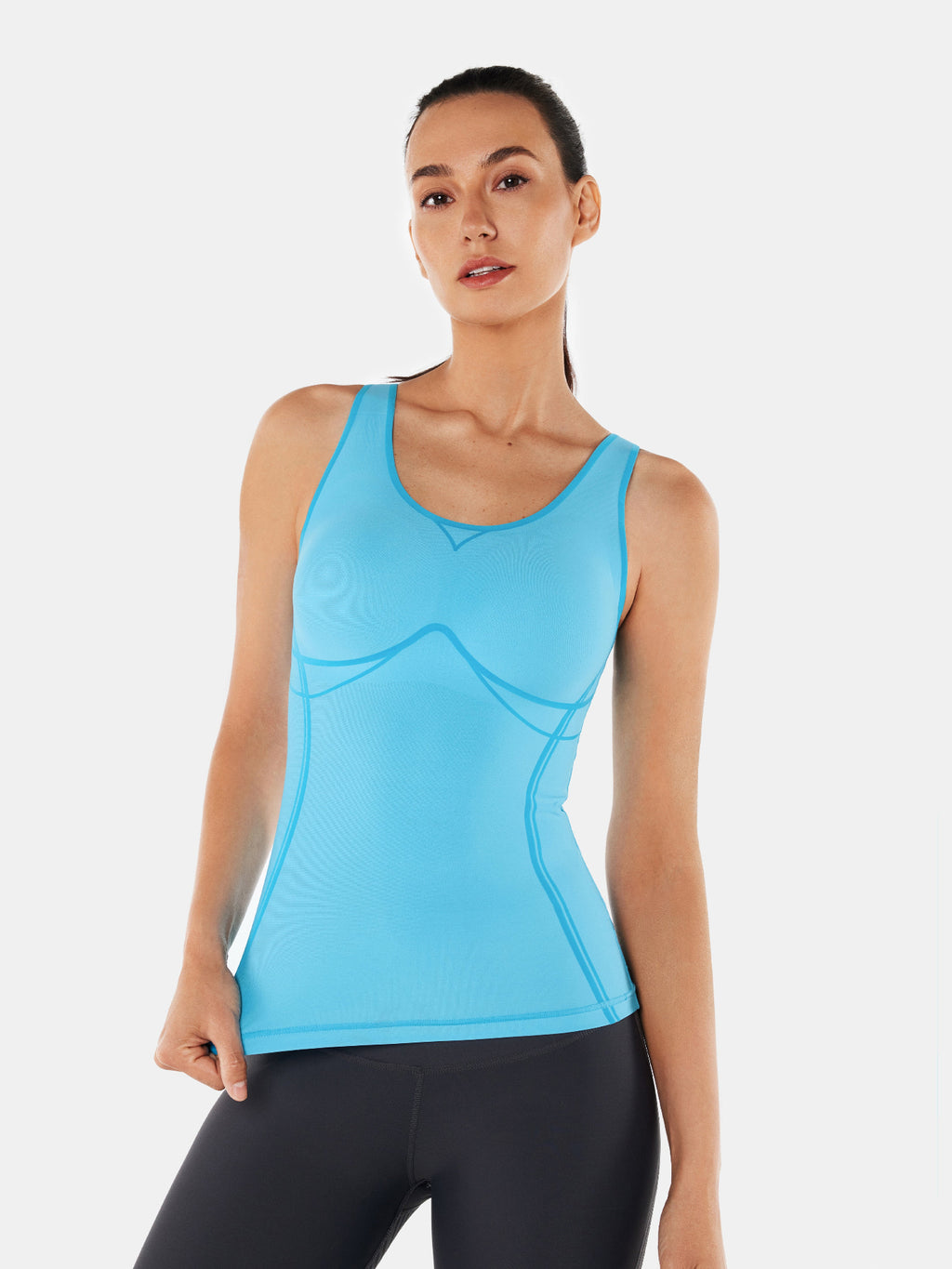 Body Sculpt Long Bra Tank, A-D Cups