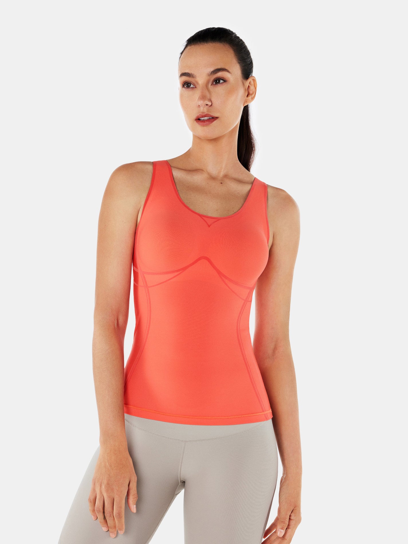 Body Sculpt Long Bra Tank, A-D Cups