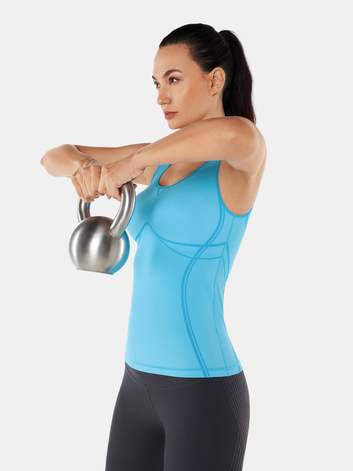 Body Sculpt Long Bra Tank, A-D Cups