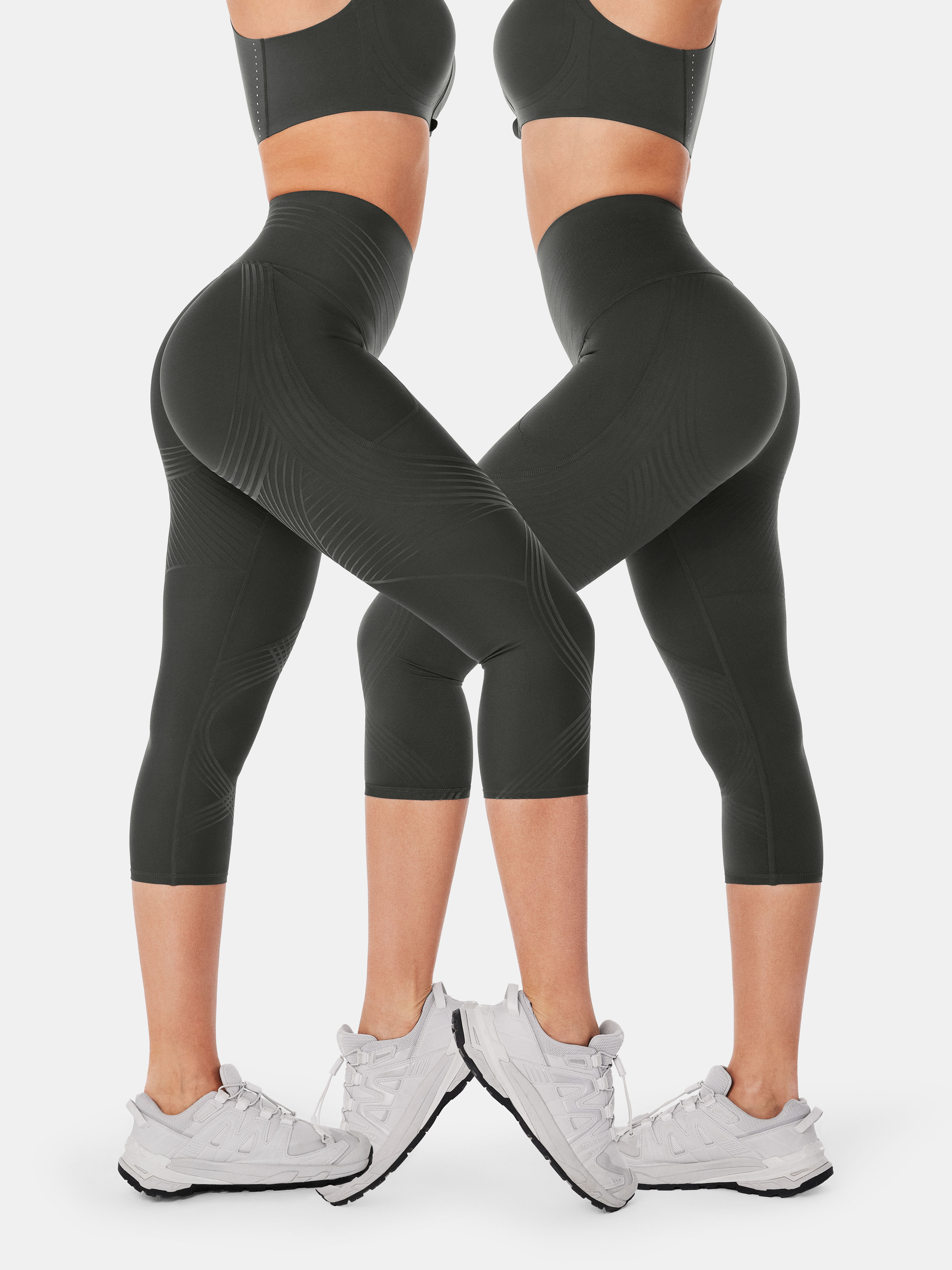 Legging capri à poches latérales Body Sculpt