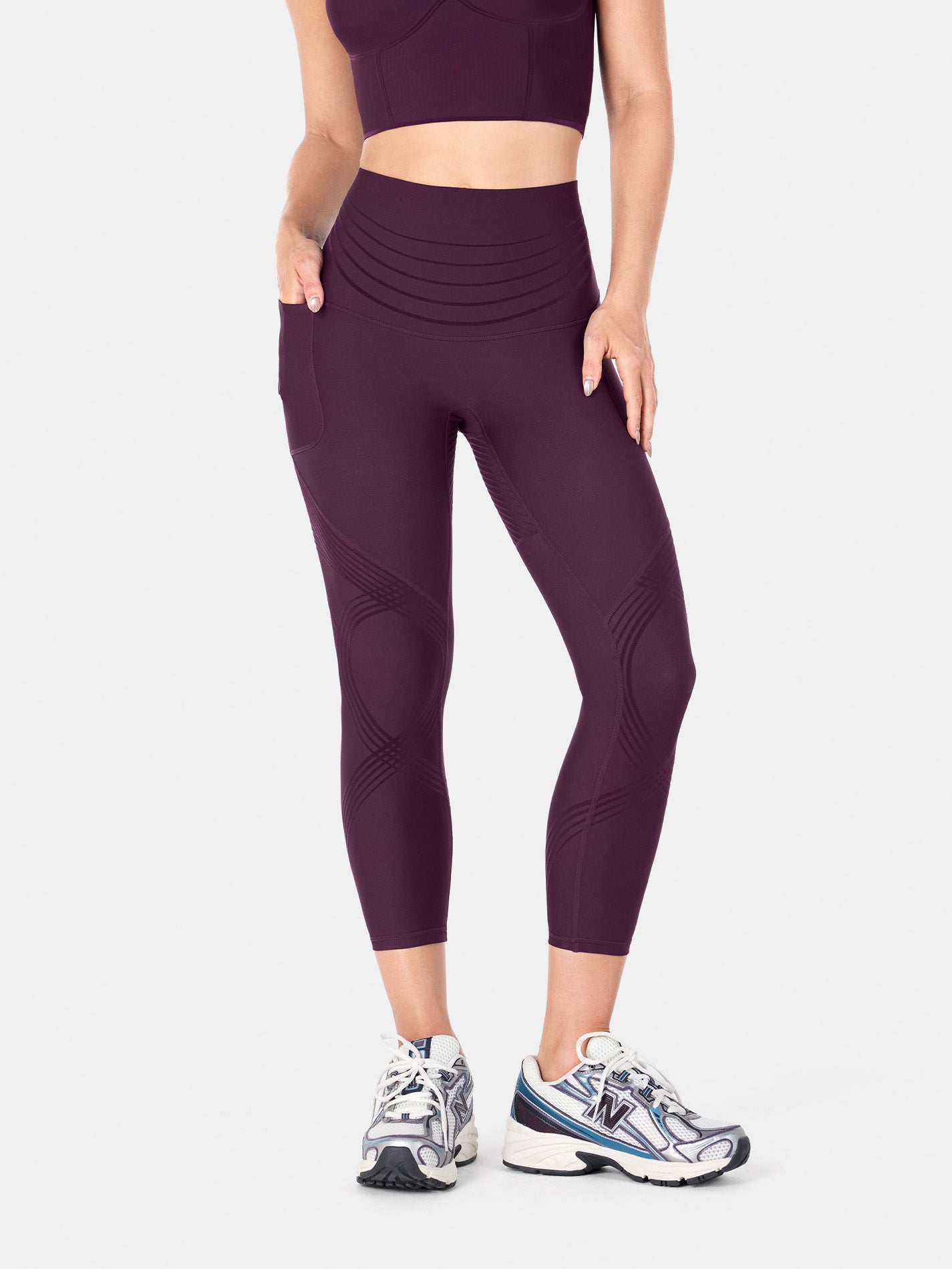 Body Sculpt Side Pocket 7/8 Leggings 2.0 (Reversible Wear)