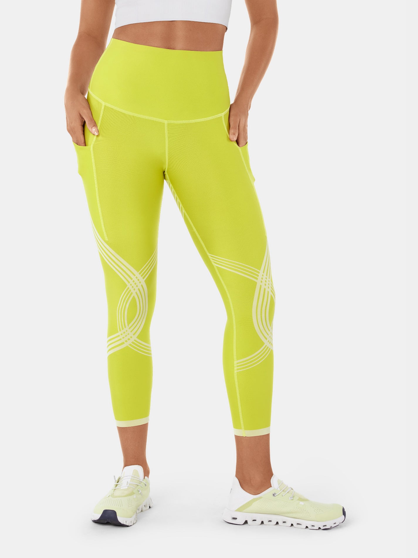 Body Sculpt Side Pocket 7/8 Leggings Citron/Lemonade
