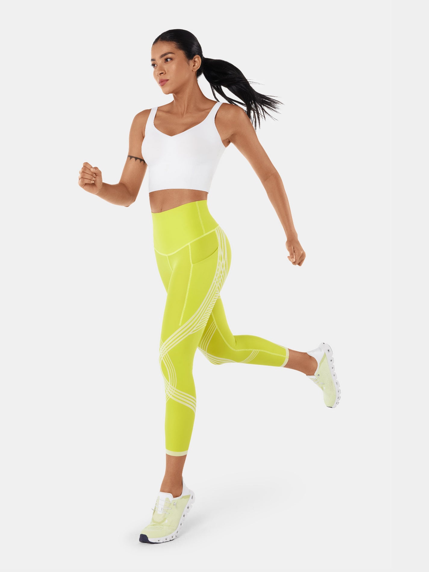 Body Sculpt Side Pocket 7/8 Leggings Citron/Lemonade