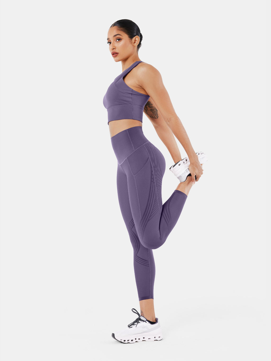 Body Sculpt Side Pocket 7/8 Leggings Wineberry
