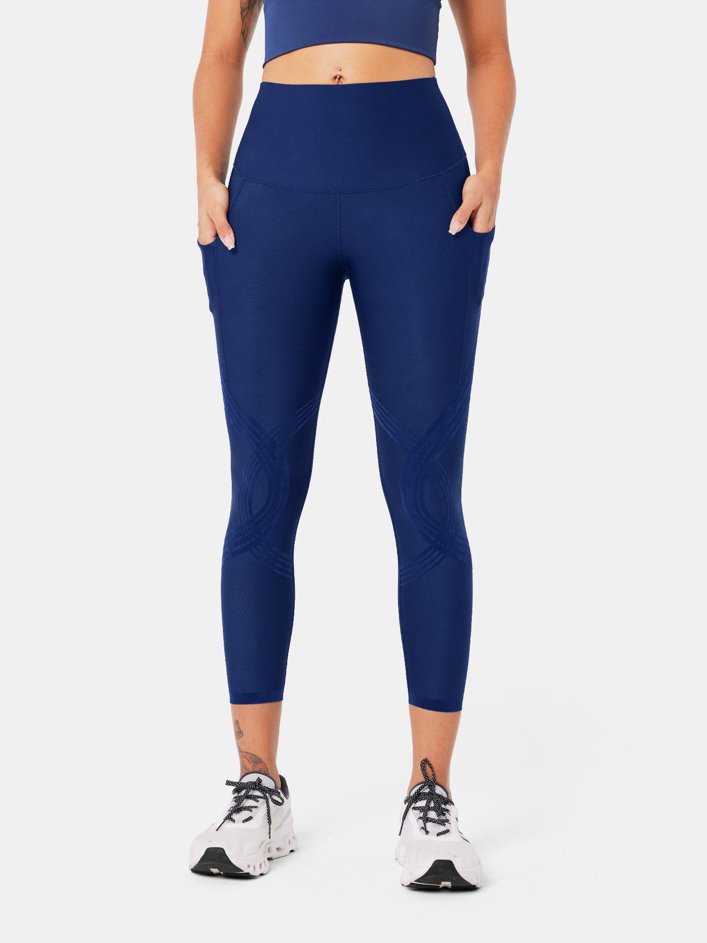 Body Sculpt Side Pocket 7/8 Leggings Navy