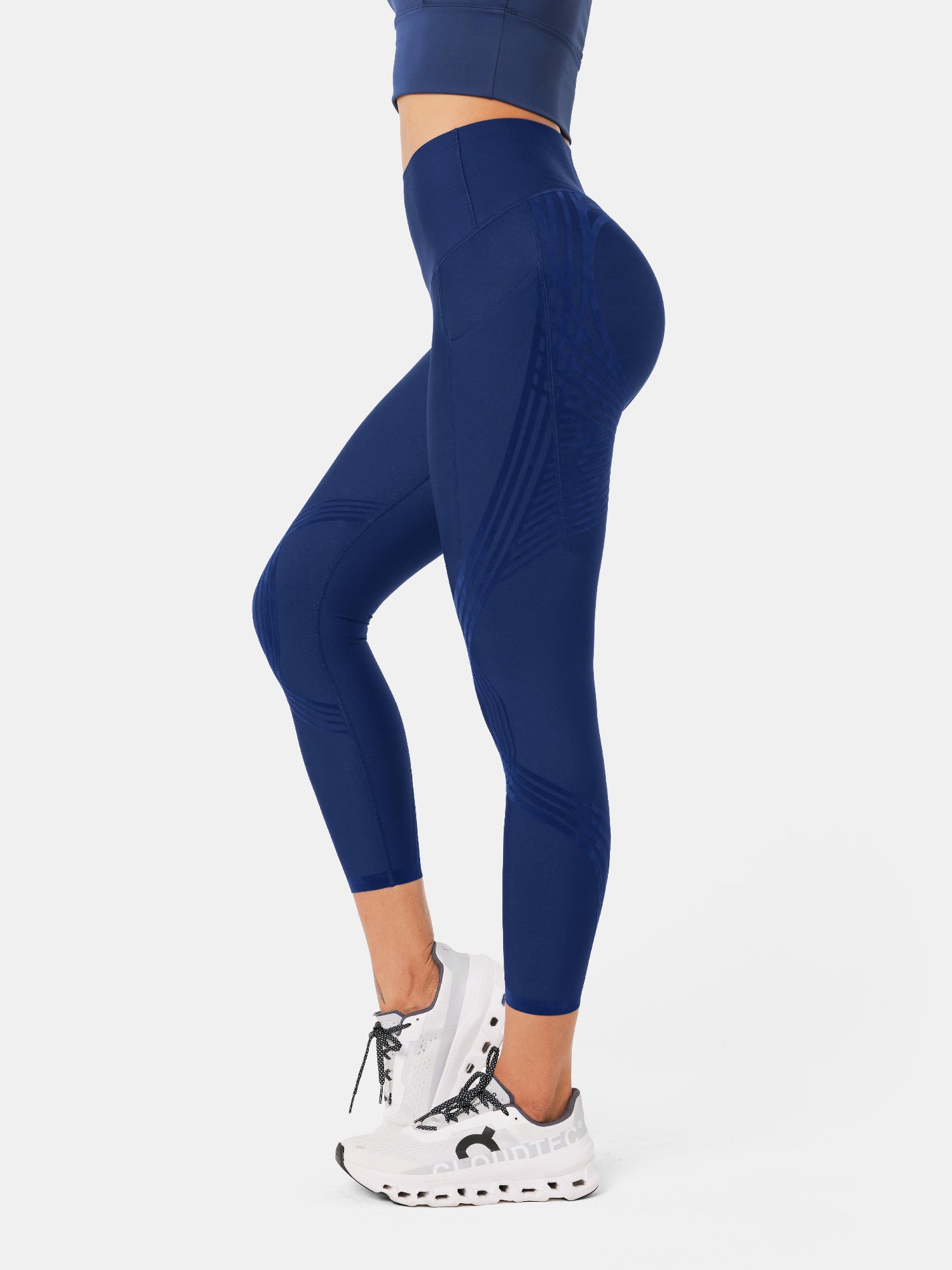 Body Sculpt Side Pocket 7/8 Leggings Navy