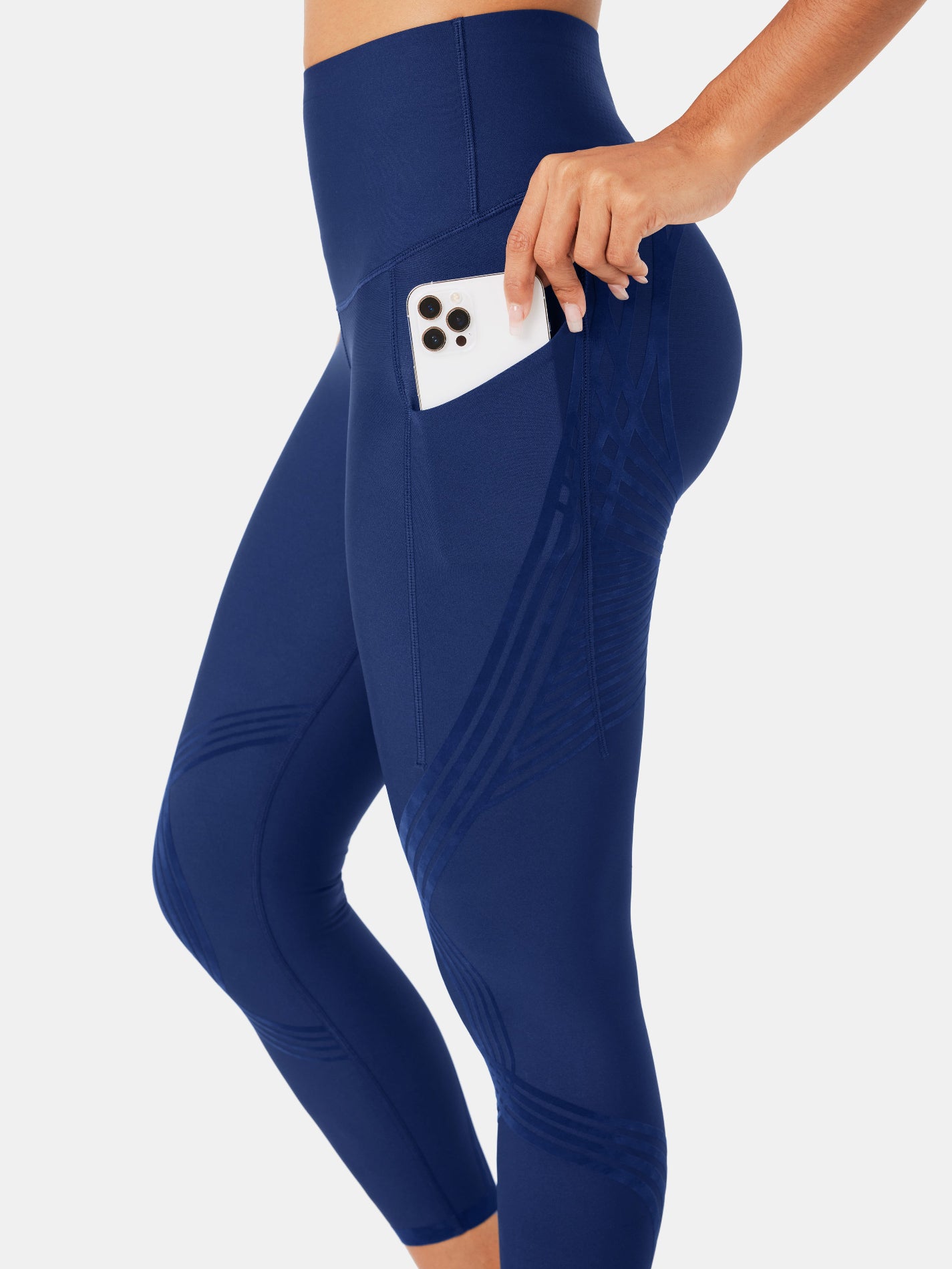Body Sculpt Side Pocket 7/8 Leggings Navy