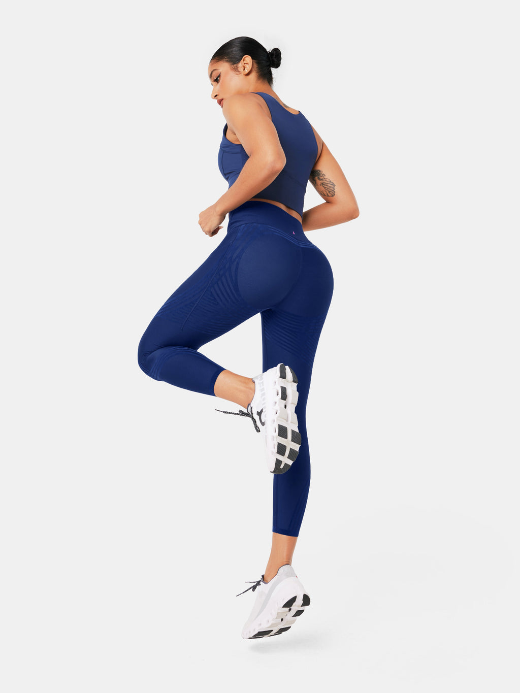 Body Sculpt Side Pocket 7/8 Leggings Navy