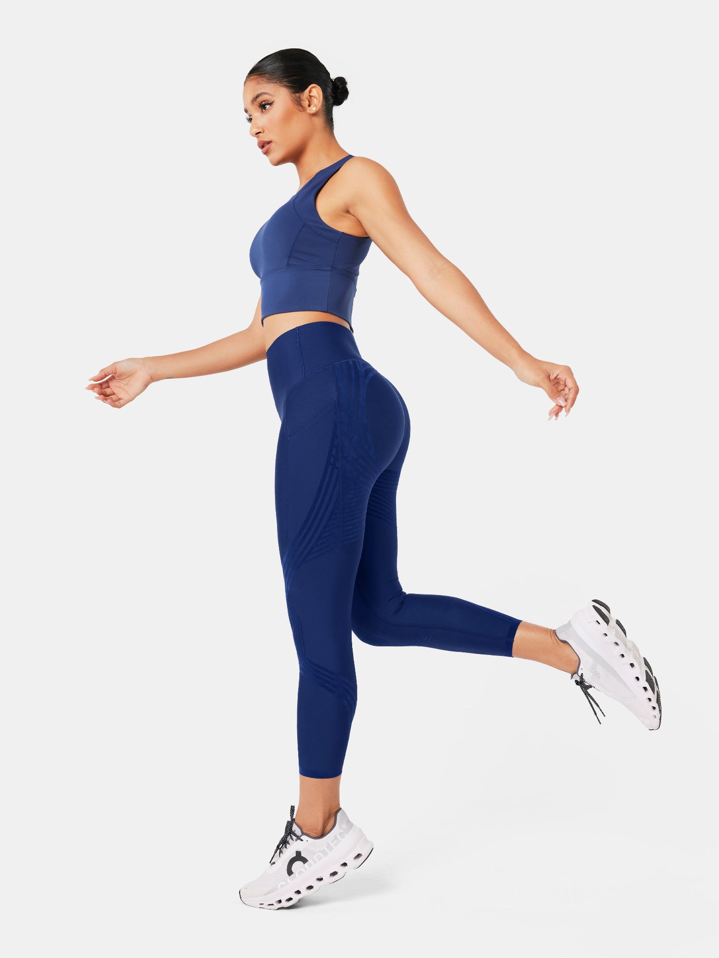 Body Sculpt Side Pocket 7/8 Leggings Navy