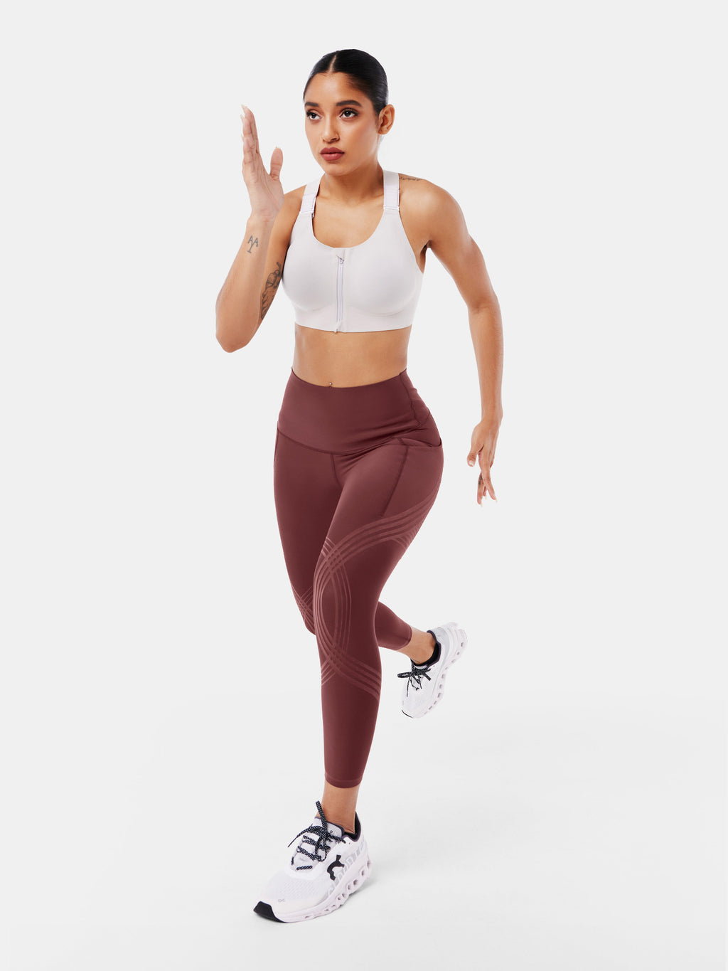 Body Sculpt Side Pocket 7/8 Leggings Pinecone
