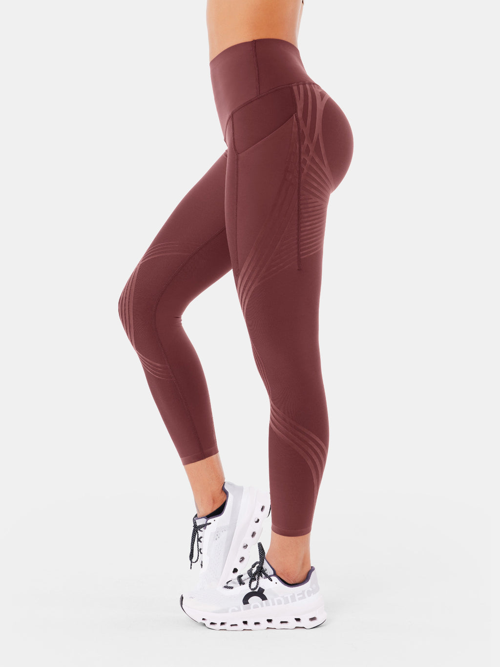 Body Sculpt Side Pocket 7/8 Leggings Pinecone