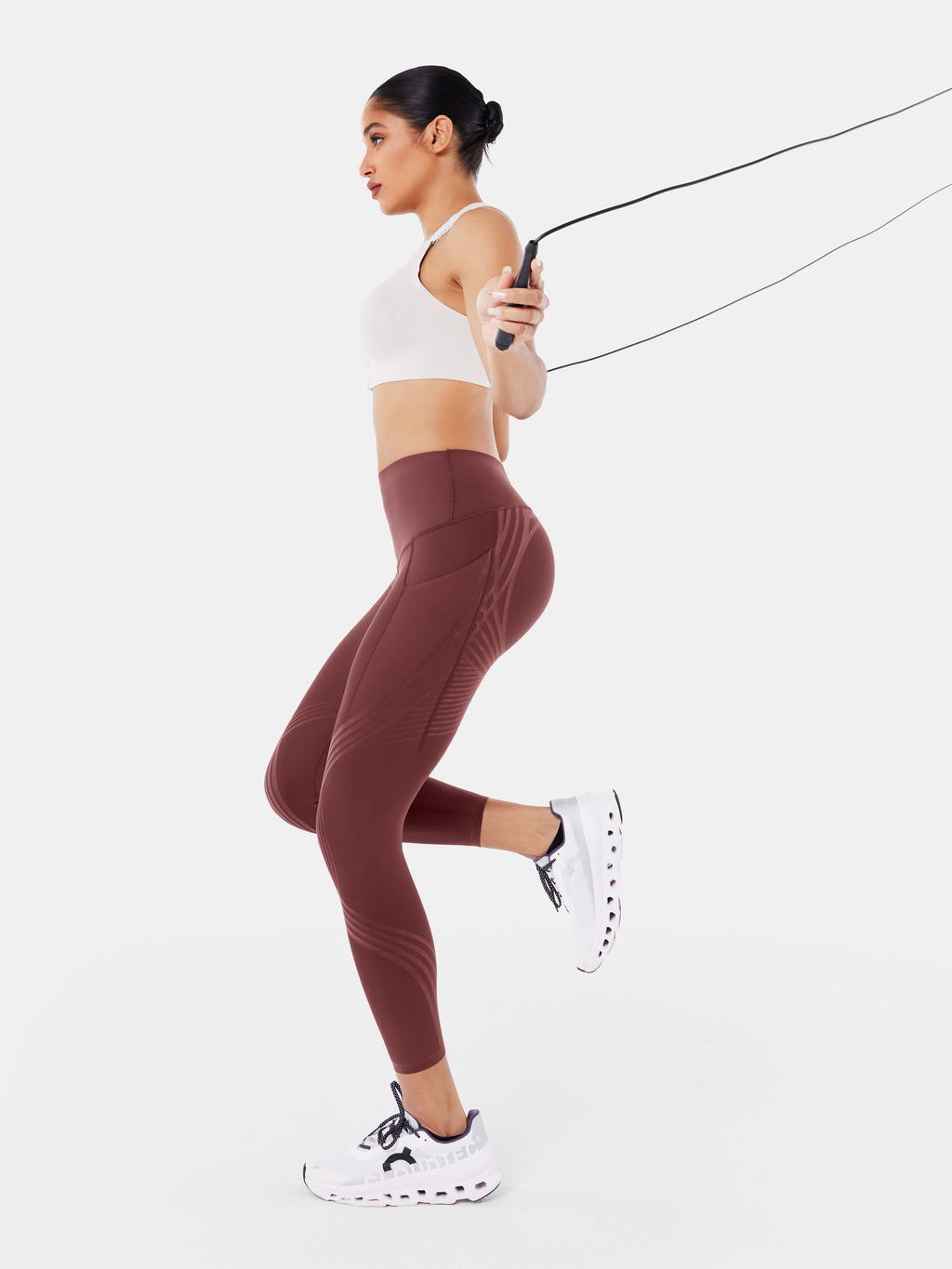 Body Sculpt Side Pocket 7/8 Leggings Pinecone